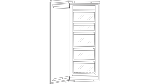 Serie 200 Einbau-Gefrierschrank 139.7 cm RF247202 RF247202-2