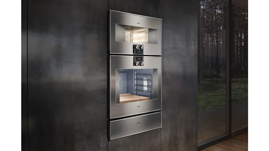 Gaggenau 400 series ovens in modern house